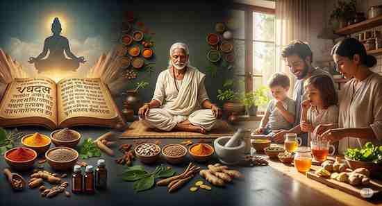 आयुर्वेद: प्राचीन चिकित्सा पद्धति और घरेलू उपाय आयुर्वेद की प्राचीन चिकित्सा पद्धति: वेदों से घरेलू उपाय