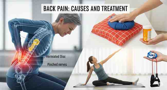 कमर दर्द के कारण और इलाज - Back Pain Tips in Hindi