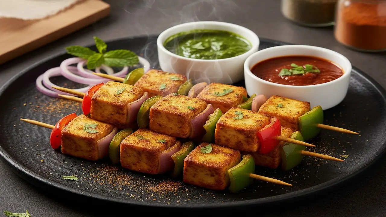 होटल स्टाइल पनीर टिक्का रेसिपी हिंदी में