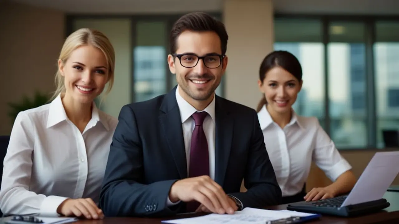 कंपनी के लिए बजट तैयार करता हुआ कुशल लेखाकार